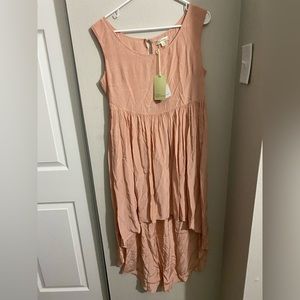 NWT Juniors Medium Lite Pink High Low Sleeveless Dress by Althea